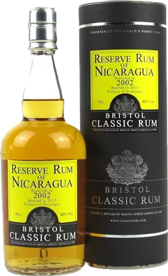 Bouteille de spiritueux : Reserve Rum of Nicaragua de la marque Bristol Classic Rum