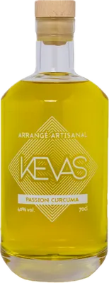 Bouteille de spiritueux : Passion Curcuma de la marque Kevas