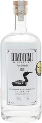 Bouteille de spiritueux : Winterbird London Dry Gin de la marque Himbrimi
