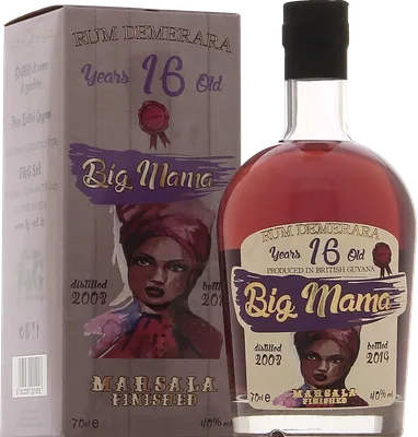 Bouteille de spiritueux : Rum Demerara Marsala Finished de la marque Big Mama