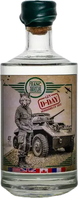 Bouteille de spiritueux : Gin Normandie Dry Edition Limitée D-DAY de la marque Franc-Tireur