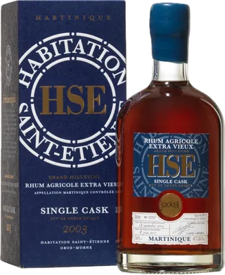 Bouteille de spiritueux : HSE Single Cask (MEB 2017) de la marque Distillerie du Simon