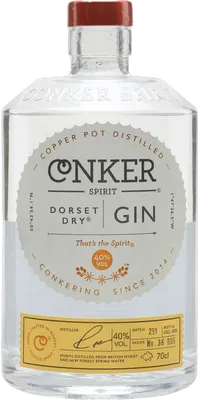 Bouteille de spiritueux : Dorset Dry Gin de la marque Conker