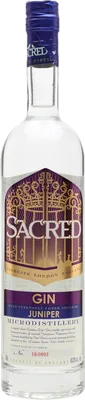 Bouteille de spiritueux : Juniper Gin de la marque Sacred