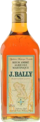 Bouteille de spiritueux : Rhum Ambré de la marque J. Bally