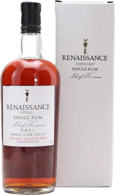 Bouteille de spiritueux : Single Mizunara Alligator Char Cask Finish de la marque Renaissance