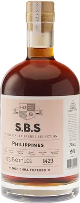 Bouteille de spiritueux : Philippines de la marque S.B.S
