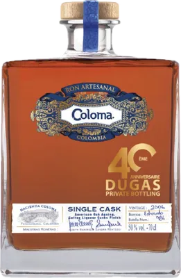 Bouteille de spiritueux : 40ème Anniversaire Dugas de la marque Coloma