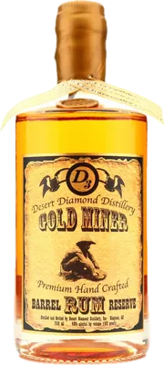 Bouteille de spiritueux : Gold Miner Barrel Reserve Rum de la marque Desert Diamond Distillery