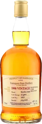 Bouteille de spiritueux : Exceptional Cask Selection I Vintage de la marque Foursquare