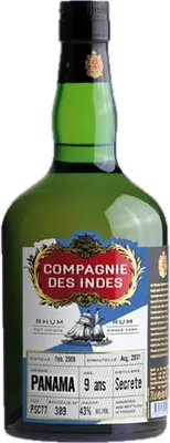 Bouteille de spiritueux : Panama 9 Ans – Single Cask (France Only) de la marque Compagnie des Indes
