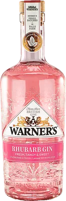 Bouteille de spiritueux : Rhubarb Gin de la marque Warner's