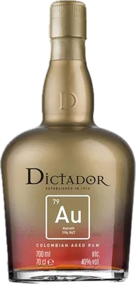 Bouteille de spiritueux : Aurum de la marque Dictador