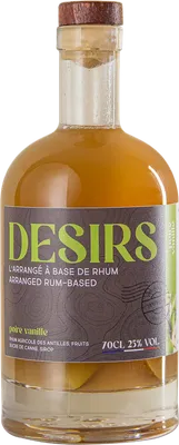Bouteille de spiritueux : DESIRS - Poire Vanille de la marque Rhum Désirs