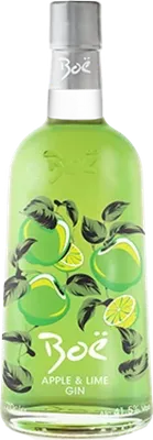 Bouteille de spiritueux : Apple & Lime Gin de la marque Boë Scottish Gin