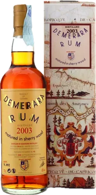 Bouteille de spiritueux : Demerara Rum de la marque Diamond