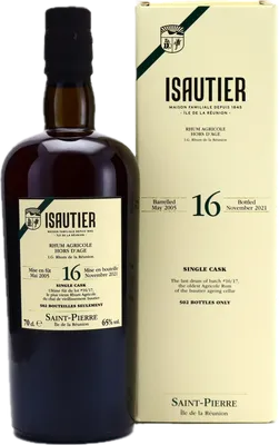 Bouteille de spiritueux : Agricole Hors d’Age 16 ans 2005 de la marque Isautier