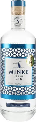 Bouteille de spiritueux : Irish Gin de la marque Minke 