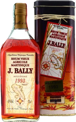Bouteille de spiritueux : Millésime de la marque J. Bally