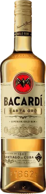 Bouteille de spiritueux : Carta Oro de la marque Bacardi