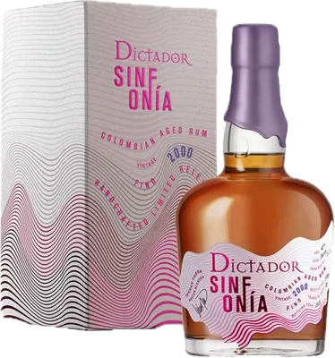 Bouteille de spiritueux : Sinfonia Fino 2000 de la marque Dictador