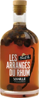 Bouteille de spiritueux : Les Arrangés Du Rhum Vanille Noisettes de la marque Breiz’île