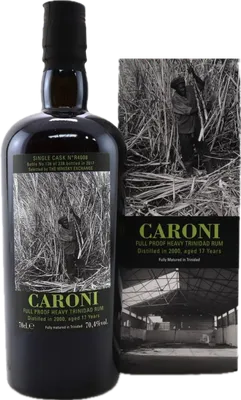 Bouteille de spiritueux : Heavy Trinidad Rum (TWE) de la marque Caroni