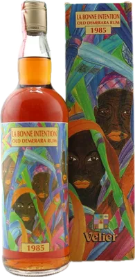Bouteille de spiritueux : Old Demerara Rum de la marque Vélier