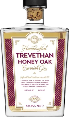 Bouteille de spiritueux : Honey Oak Cornish Gin de la marque Trevethan