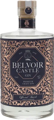 Bouteille de spiritueux : Gin de la marque Belvoir 