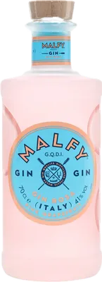 Bouteille de spiritueux : Rosa Gin de la marque Malfy