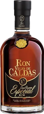 Bouteille de spiritueux : Especial 15 Años de la marque Ron de Caldas
