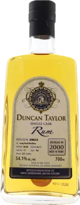 Bouteille de spiritueux : Single Cask Rum de la marque Long Pond
