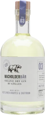 Bouteille de spiritueux : Veltliner Grapes & Saffron Gin de la marque Wacholderbar