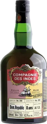 Bouteille de spiritueux : Dominican Republic 8 Ans Cask Strength – Single Cask de la marque Compagnie des Indes