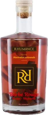 Bouteille de spiritueux : Barbe-Rouge (Fraise - Rhubarbe) de la marque Rhumance