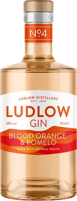 Bouteille de spiritueux : No. 4 Ludlow Distillery Blood Orange & Pomelo de la marque Ludlow