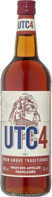 Bouteille de spiritueux : Rhum Ambré Traditionnel des Antilles Françaises de la marque UTC4