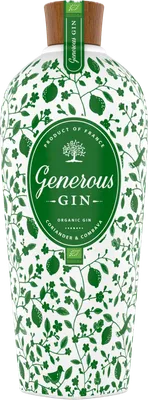 Bouteille de spiritueux : Organic - Coriander & Combava de la marque Generous Gin