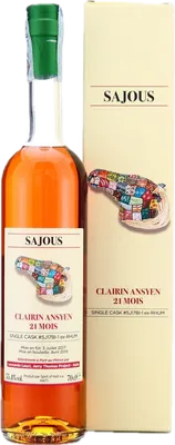 Bouteille de spiritueux : Clairin Ansyen Sajous de la marque Vélier