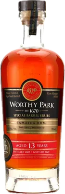 Bouteille de spiritueux : Special Barrel Series (Florida Rum Society) de la marque Worthy Park