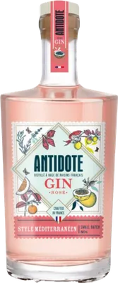 Bouteille de spiritueux : Rose Méditerranéen Made in France de la marque Antidote