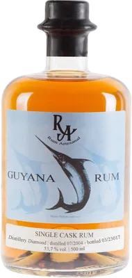 Bouteille de spiritueux : Guyana Rum de la marque Diamond