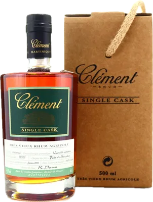 Bouteille de spiritueux : Single Cask Vanille Intense de la marque Clément