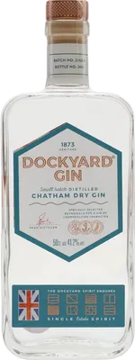 Bouteille de spiritueux : Chatham Dry Gin de la marque Dockyard