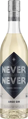 Bouteille de spiritueux : Dark Series ARGO Gin de la marque Never Never 