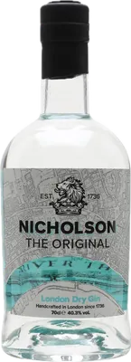 Bouteille de spiritueux : Original London Dry Gin de la marque Nicholson
