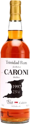Bouteille de spiritueux : Trinidad Rum (Colheitas) de la marque Caroni