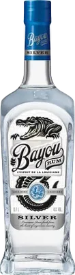 Bouteille de spiritueux : Silver Rum de la marque Bayou