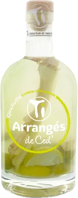 Bouteille de spiritueux : Ti Arrangé Pêche Framboise BIO de la marque Les Rhums de Ced'